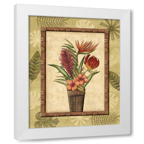 Paradisio Bouquet II White Modern Wood Framed Art Print by Audrey, Charlene