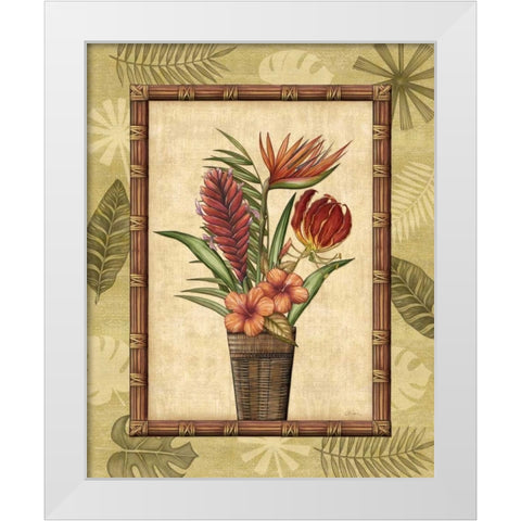 Paradisio Bouquet II White Modern Wood Framed Art Print by Audrey, Charlene