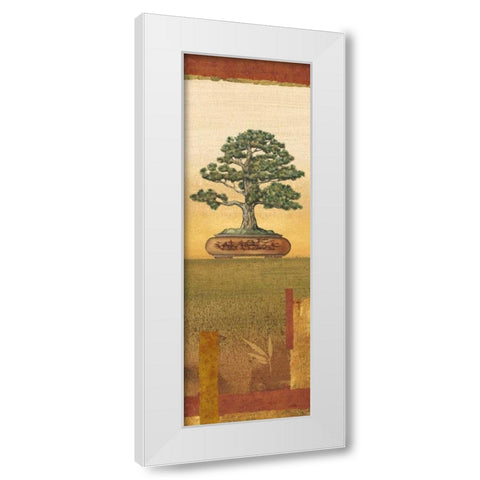 Bonsai I White Modern Wood Framed Art Print by Audrey, Charlene