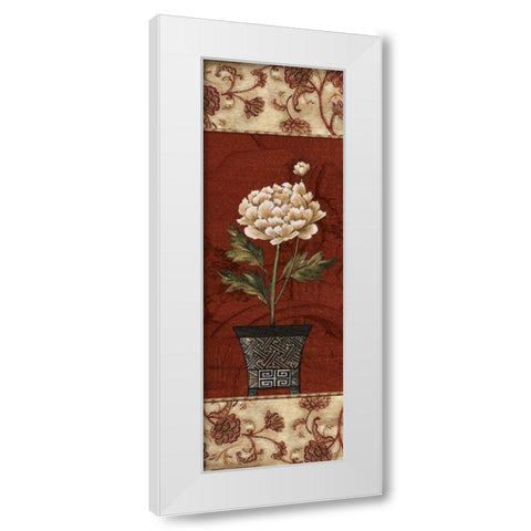 Geisha Garden I White Modern Wood Framed Art Print by Audrey, Charlene