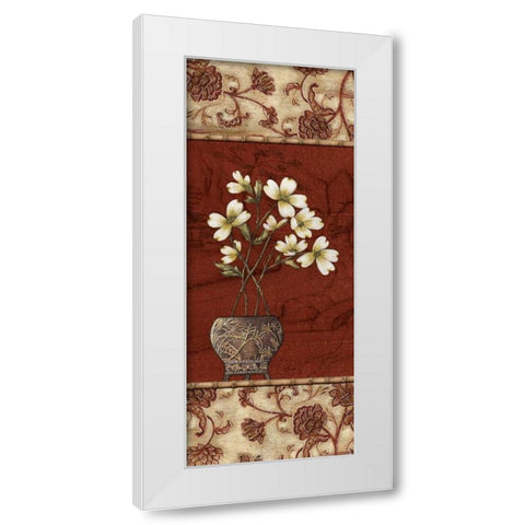 Geisha Garden IV White Modern Wood Framed Art Print by Audrey, Charlene