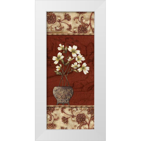 Geisha Garden IV White Modern Wood Framed Art Print by Audrey, Charlene