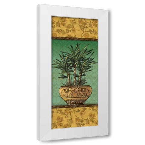 Tropical Plants I White Modern Wood Framed Art Print by Audrey, Charlene