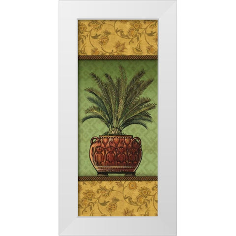Tropical Plants II White Modern Wood Framed Art Print by Audrey, Charlene