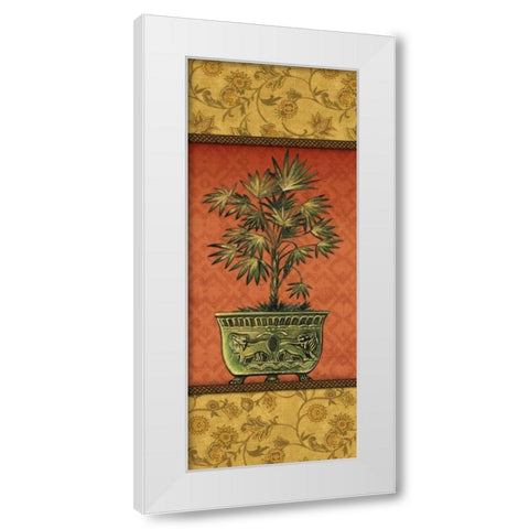 Tropical Plants III White Modern Wood Framed Art Print by Audrey, Charlene