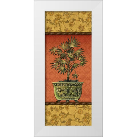 Tropical Plants III White Modern Wood Framed Art Print by Audrey, Charlene