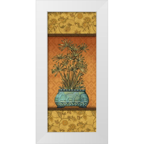Tropical Plants IV White Modern Wood Framed Art Print by Audrey, Charlene