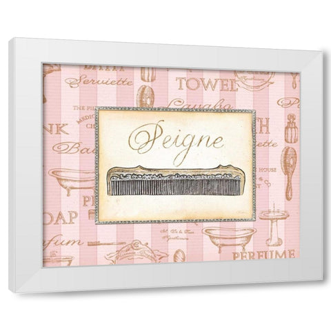 Beaute Feminine I White Modern Wood Framed Art Print by Audrey, Charlene