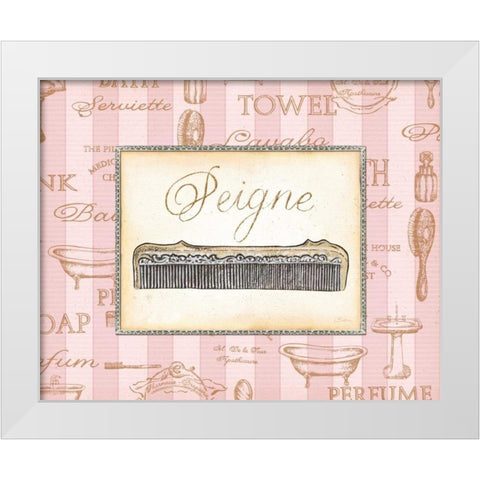 Beaute Feminine I White Modern Wood Framed Art Print by Audrey, Charlene
