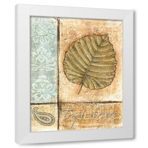 Ocean Breeze III White Modern Wood Framed Art Print by Audrey, Charlene