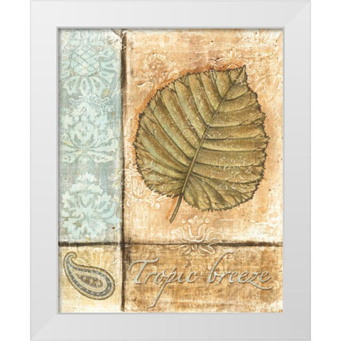 Ocean Breeze III White Modern Wood Framed Art Print by Audrey, Charlene