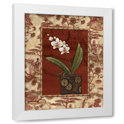 Osaca Floral II White Modern Wood Framed Art Print by Audrey, Charlene