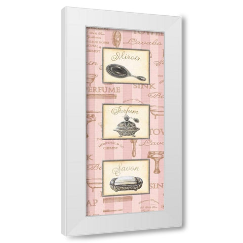Beaute Feminine Panel I White Modern Wood Framed Art Print by Audrey, Charlene