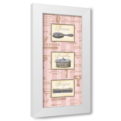 Beaute Feminine Panel II White Modern Wood Framed Art Print by Audrey, Charlene