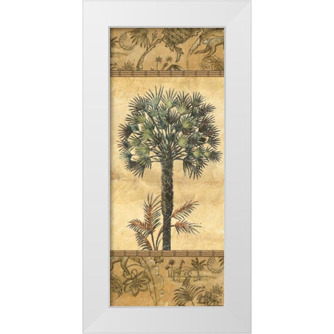 Palmiers II White Modern Wood Framed Art Print by Audrey, Charlene