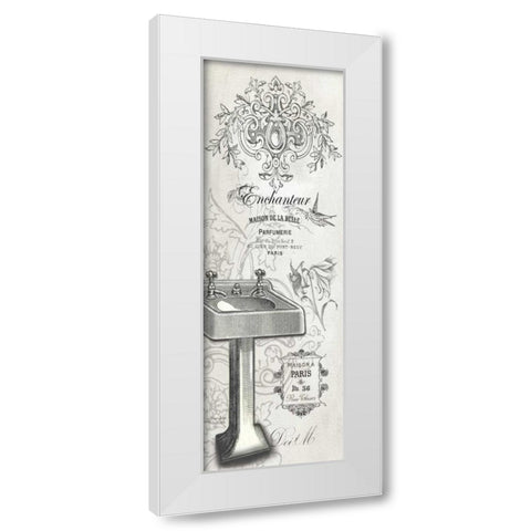 French Bath II White Modern Wood Framed Art Print by Babbitt, Gwendolyn