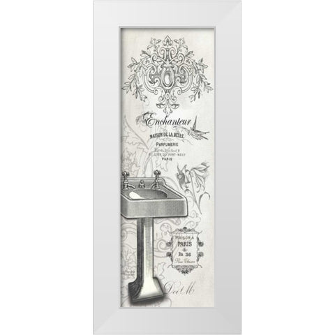 French Bath II White Modern Wood Framed Art Print by Babbitt, Gwendolyn