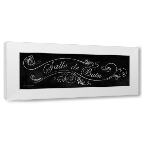 Chalk Salle de Bain White Modern Wood Framed Art Print by Babbitt, Gwendolyn