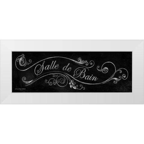 Chalk Salle de Bain White Modern Wood Framed Art Print by Babbitt, Gwendolyn