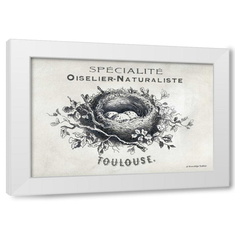 French Bird Nest II White Modern Wood Framed Art Print by Babbitt, Gwendolyn