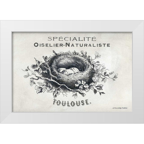 French Bird Nest II White Modern Wood Framed Art Print by Babbitt, Gwendolyn