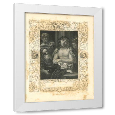 Faith Engraving I White Modern Wood Framed Art Print by Babbitt, Gwendolyn