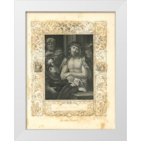 Faith Engraving I White Modern Wood Framed Art Print by Babbitt, Gwendolyn