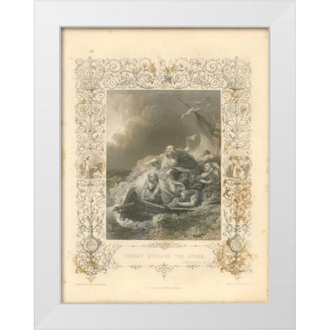 Faith Engraving II White Modern Wood Framed Art Print by Babbitt, Gwendolyn