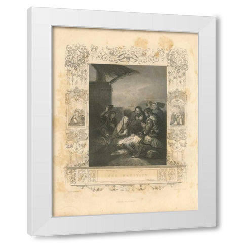 Faith Engraving IV White Modern Wood Framed Art Print by Babbitt, Gwendolyn