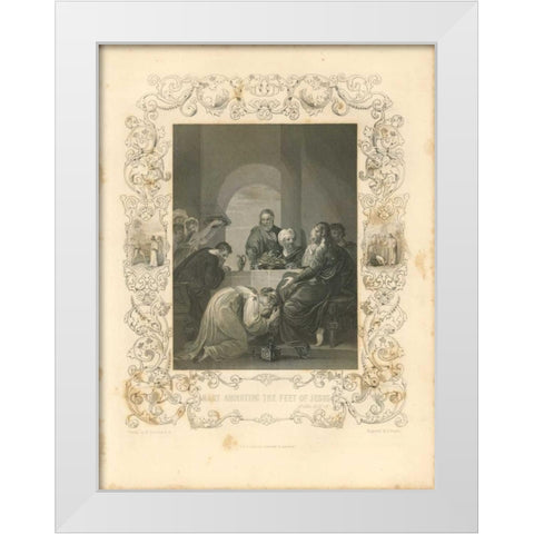 Faith Engraving VII White Modern Wood Framed Art Print by Babbitt, Gwendolyn