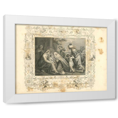 Faith Engraving VIII White Modern Wood Framed Art Print by Babbitt, Gwendolyn