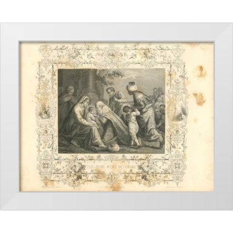 Faith Engraving VIII White Modern Wood Framed Art Print by Babbitt, Gwendolyn