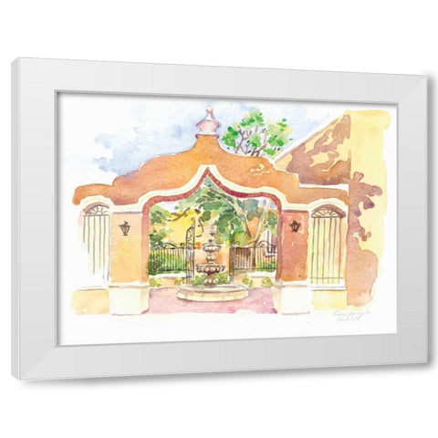 Cozomel I White Modern Wood Framed Art Print by Babbitt, Gwendolyn
