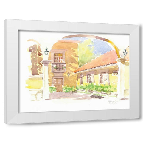 Cozomel II White Modern Wood Framed Art Print by Babbitt, Gwendolyn