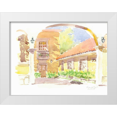 Cozomel II White Modern Wood Framed Art Print by Babbitt, Gwendolyn