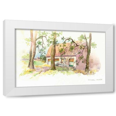 Janes Barn I White Modern Wood Framed Art Print by Babbitt, Gwendolyn