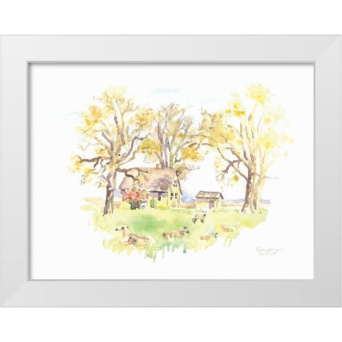 Janes Barn II White Modern Wood Framed Art Print by Babbitt, Gwendolyn