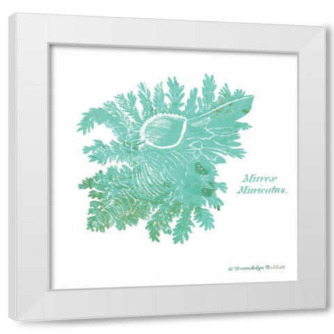 Shell on White I White Modern Wood Framed Art Print by Babbitt, Gwendolyn
