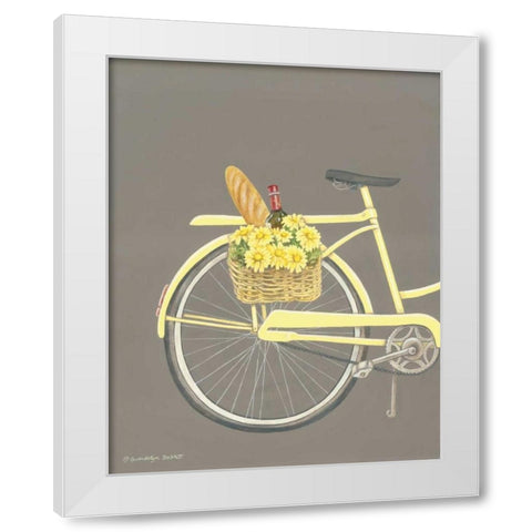Bicycle I White Modern Wood Framed Art Print by Babbit, Gwendolyn