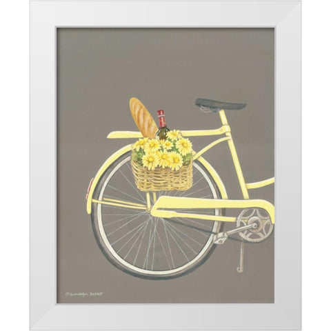 Bicycle I White Modern Wood Framed Art Print by Babbit, Gwendolyn