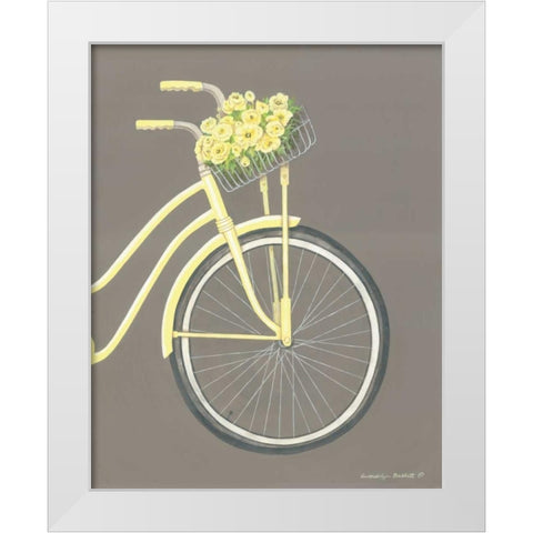 Bicycle II White Modern Wood Framed Art Print by Babbit, Gwendolyn