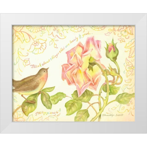 Think White Modern Wood Framed Art Print by Babbitt, Gwendolyn