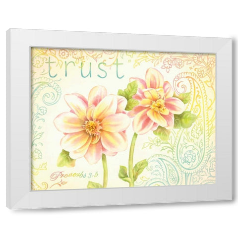 Trust White Modern Wood Framed Art Print by Babbitt, Gwendolyn