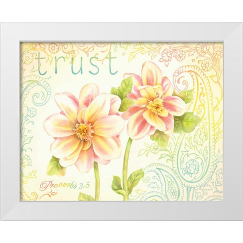 Trust White Modern Wood Framed Art Print by Babbitt, Gwendolyn