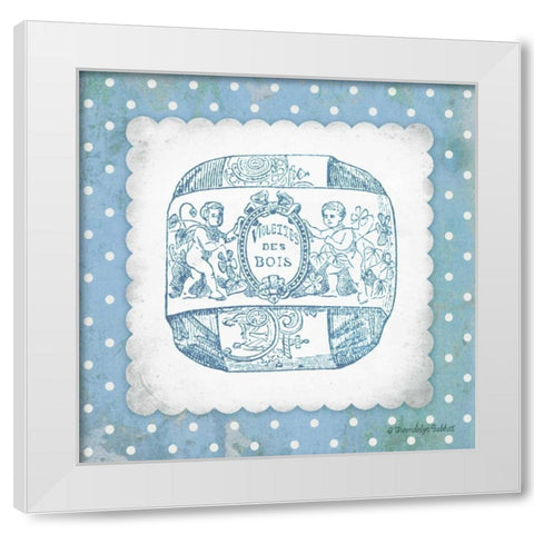 French Soap Blue I White Modern Wood Framed Art Print by Babbitt, Gwendolyn