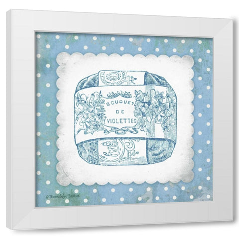 French Soap Blue II White Modern Wood Framed Art Print by Babbitt, Gwendolyn