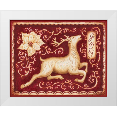 Christmas Romance I White Modern Wood Framed Art Print by Babbitt, Gwendolyn