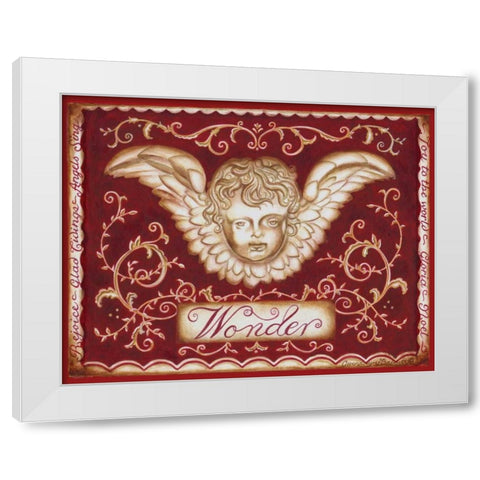 Christmas Romance II White Modern Wood Framed Art Print by Babbitt, Gwendolyn