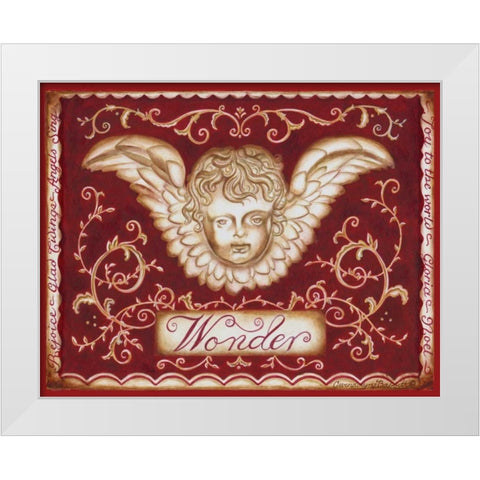 Christmas Romance II White Modern Wood Framed Art Print by Babbitt, Gwendolyn