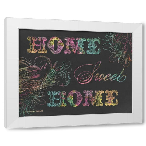 Home Sweet Home III White Modern Wood Framed Art Print by Babbitt, Gwendolyn